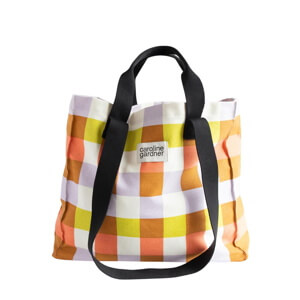 Caroline Gardner Mutli Check Double Handle Tote Bag